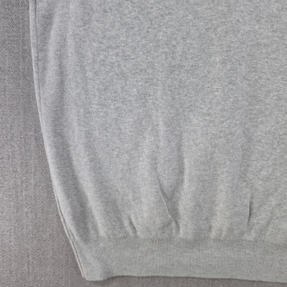 Polo Ralph Lauren Sweater Vest Men XL Grey Pima Cotton V-Neck Pony Logo‎